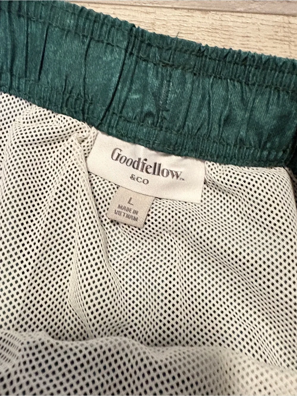 Goodfellow & Co Green Marled Men’s Swim Trunks